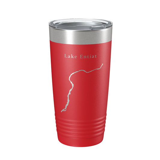 Lake Entiat Map Tumbler Travel Mug Insulated Laser Engraved Coffee Cup Washington 20 oz-10