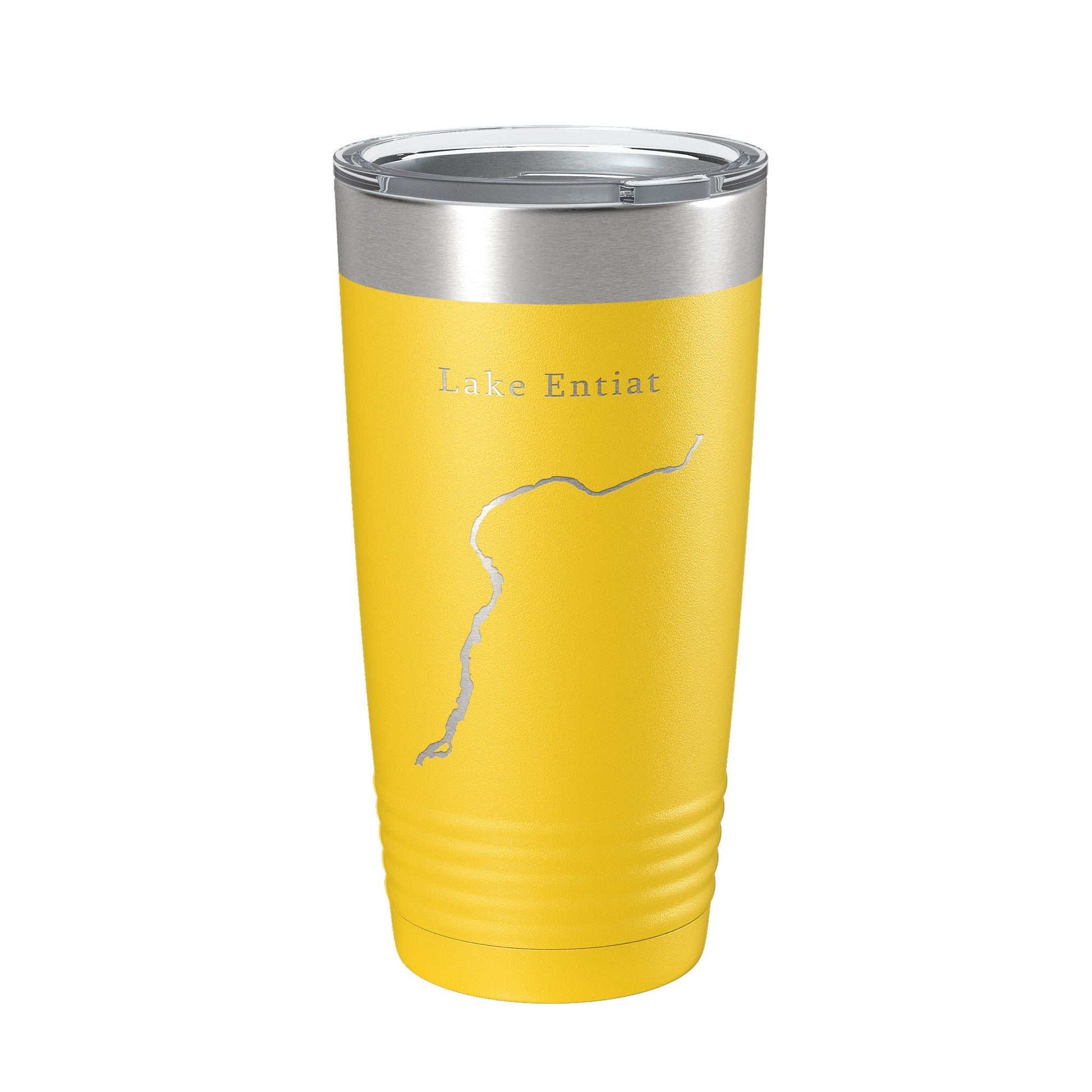 Lake Entiat Map Tumbler Travel Mug Insulated Laser Engraved Coffee Cup Washington 20 oz-4