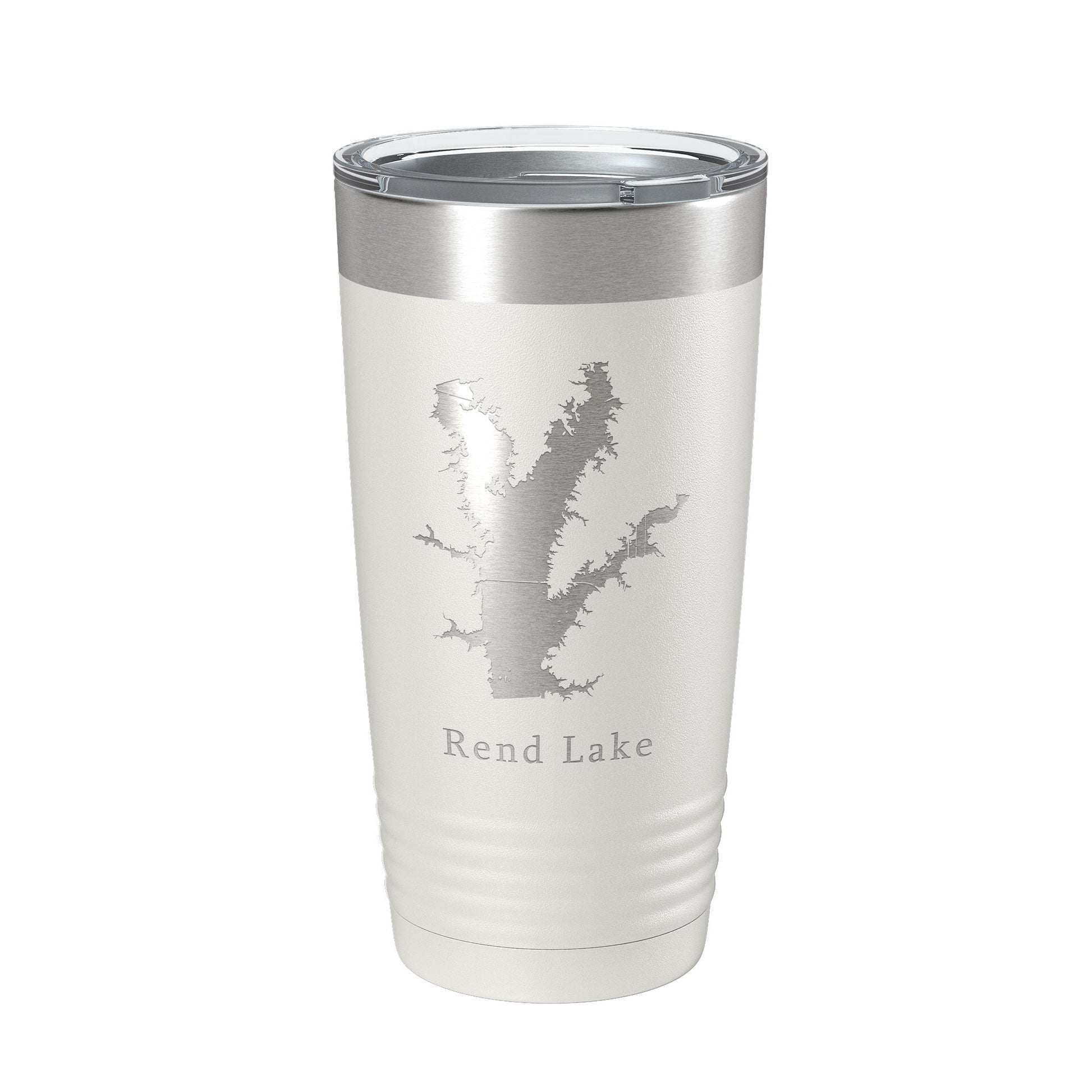 Rend Lake Map Tumbler Travel Mug Insulated Laser Engraved Coffee Cup Illinois 20 oz-1