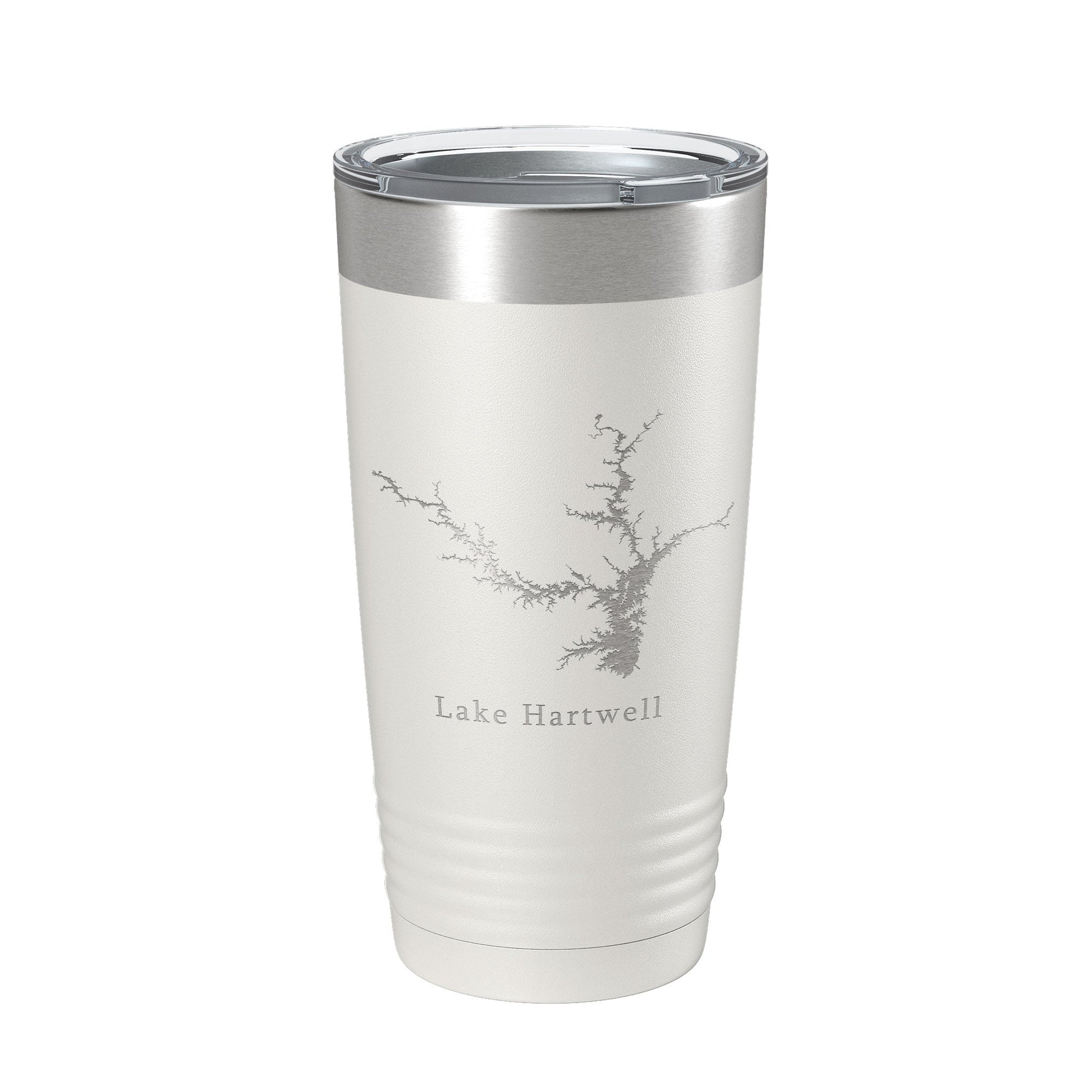 Lake Hartwell Map Tumbler Travel Mug Insulated Laser Engraved Coffee Cup Georgia South Carolina 20 oz-1