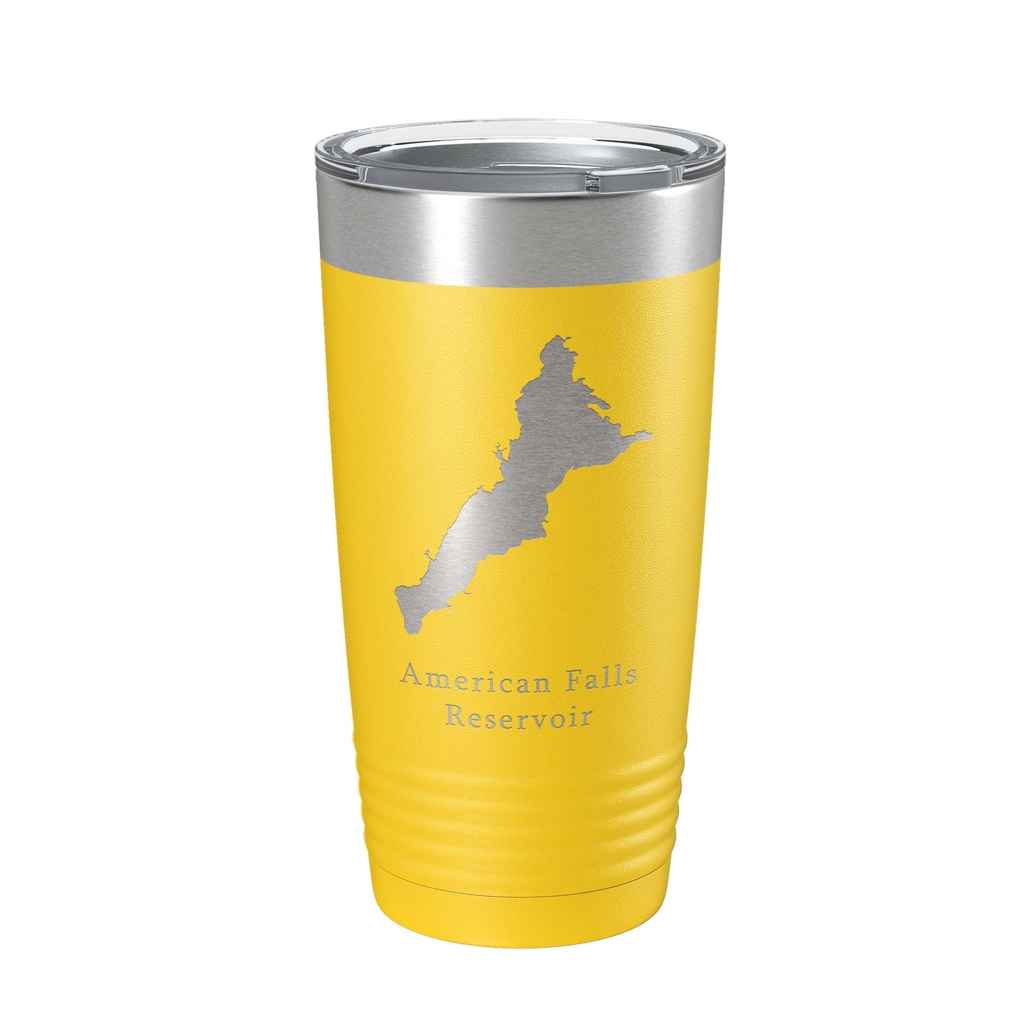 American Falls Reservoir Tumbler Lake Map Travel Mug Insulated Laser Engraved Coffee Cup Snake River Idaho 20 oz-4
