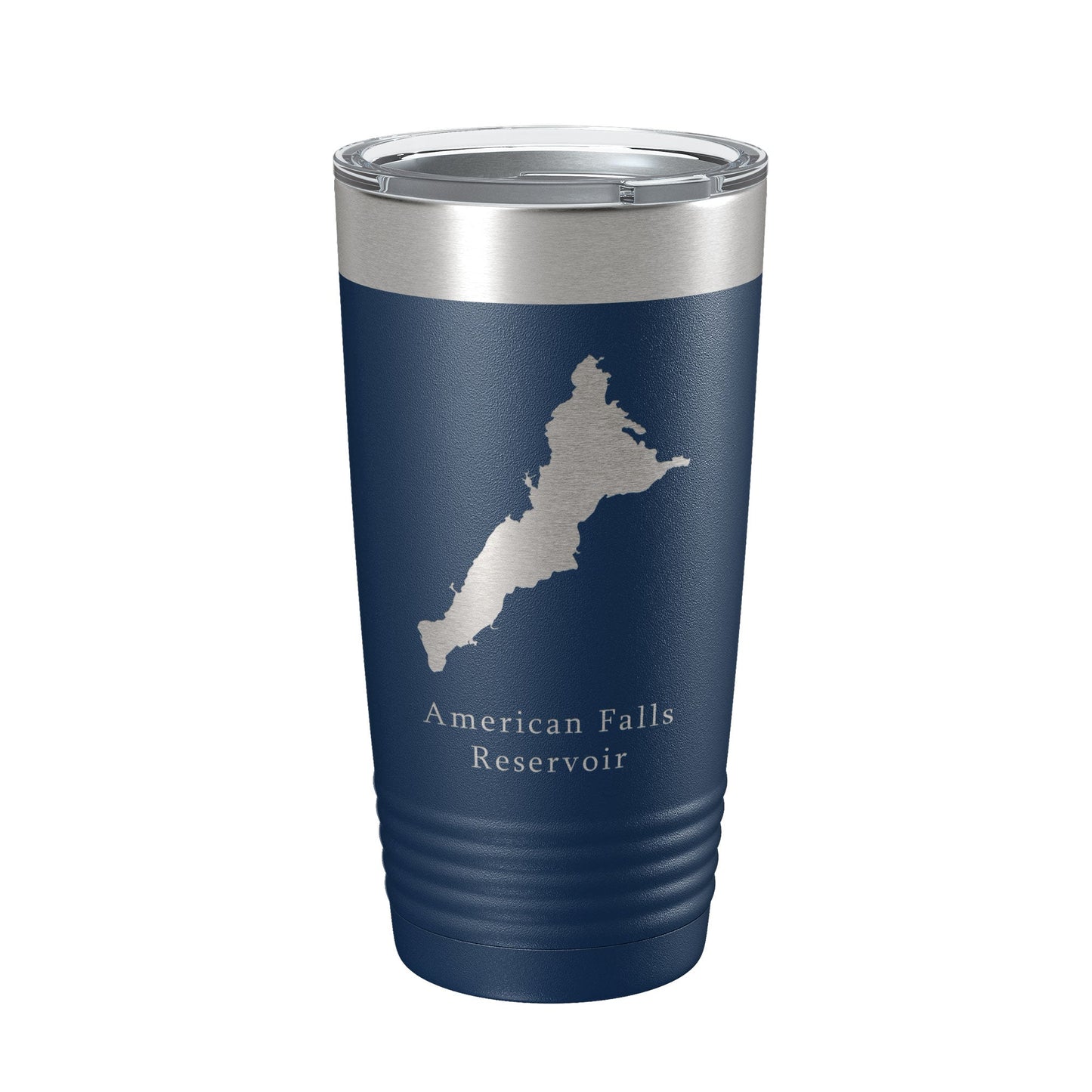American Falls Reservoir Tumbler Lake Map Travel Mug Insulated Laser Engraved Coffee Cup Snake River Idaho 20 oz-2
