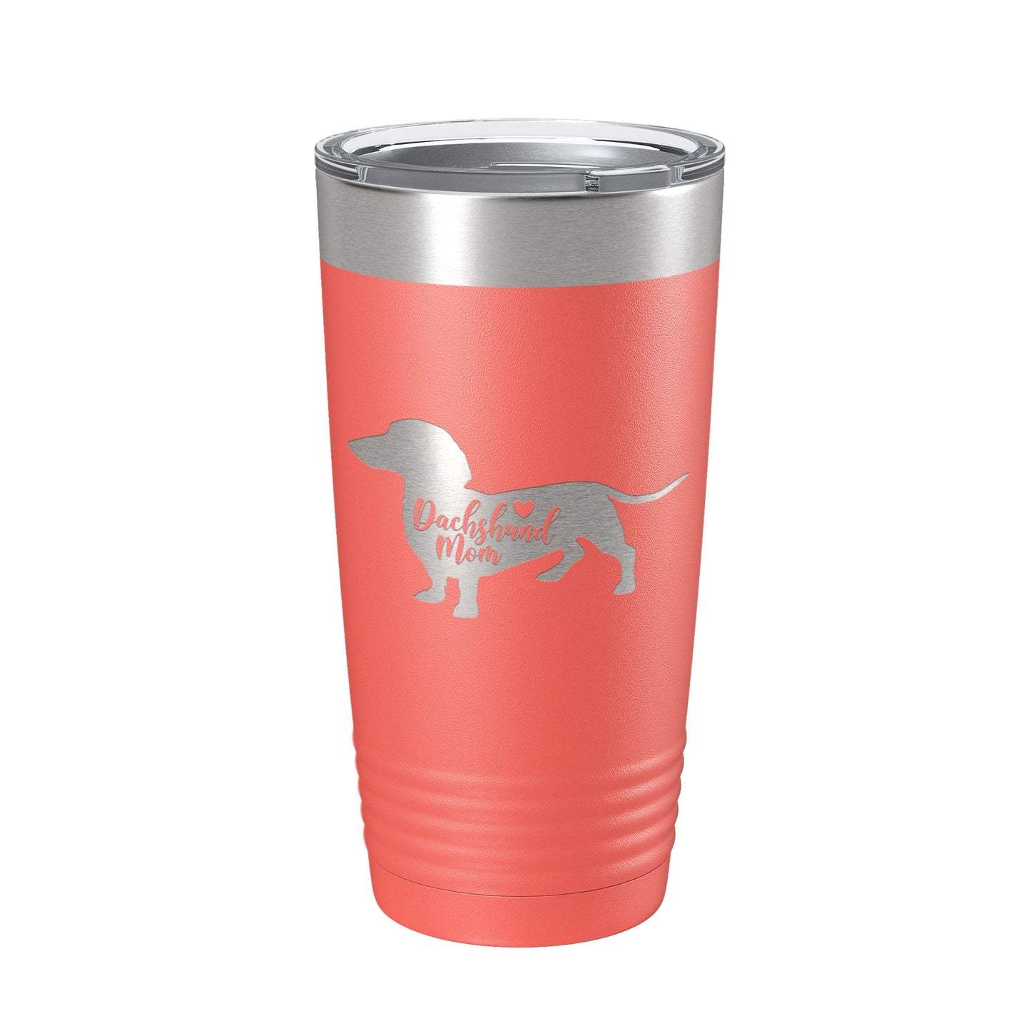Dachshund Mom Tumbler Dog Travel Mug Gift Insulated Laser Engraved Coffee Cup 20 oz-20