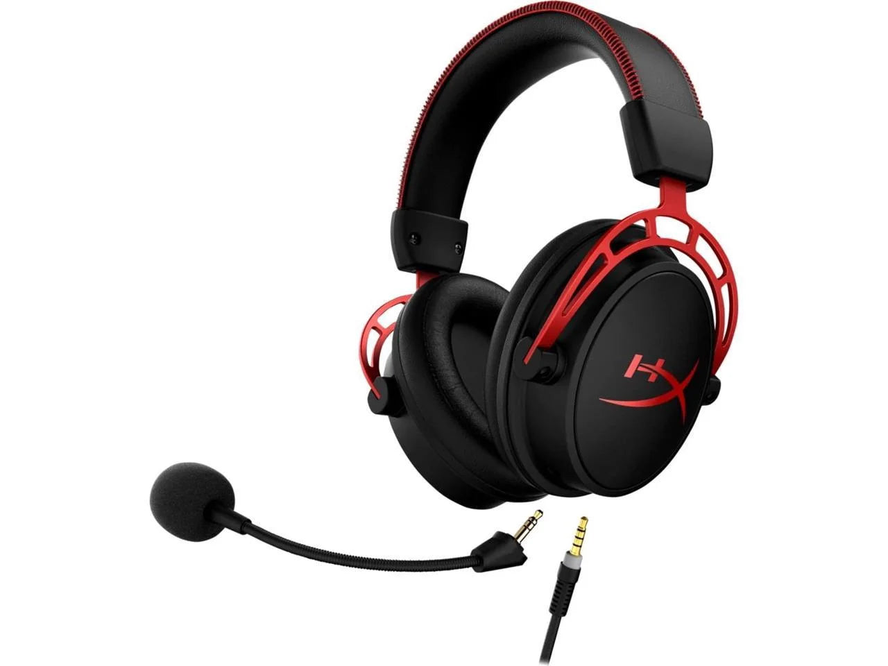 Cloud Alpha Wired Over-Ear Gaming Headset, Red
