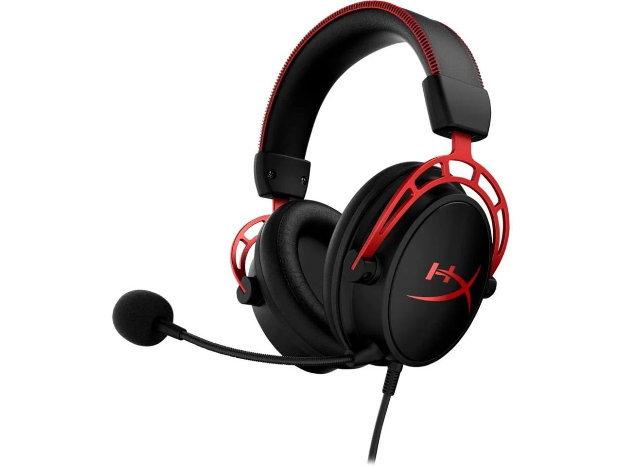 Cloud Alpha Wired Over-Ear Gaming Headset, Red