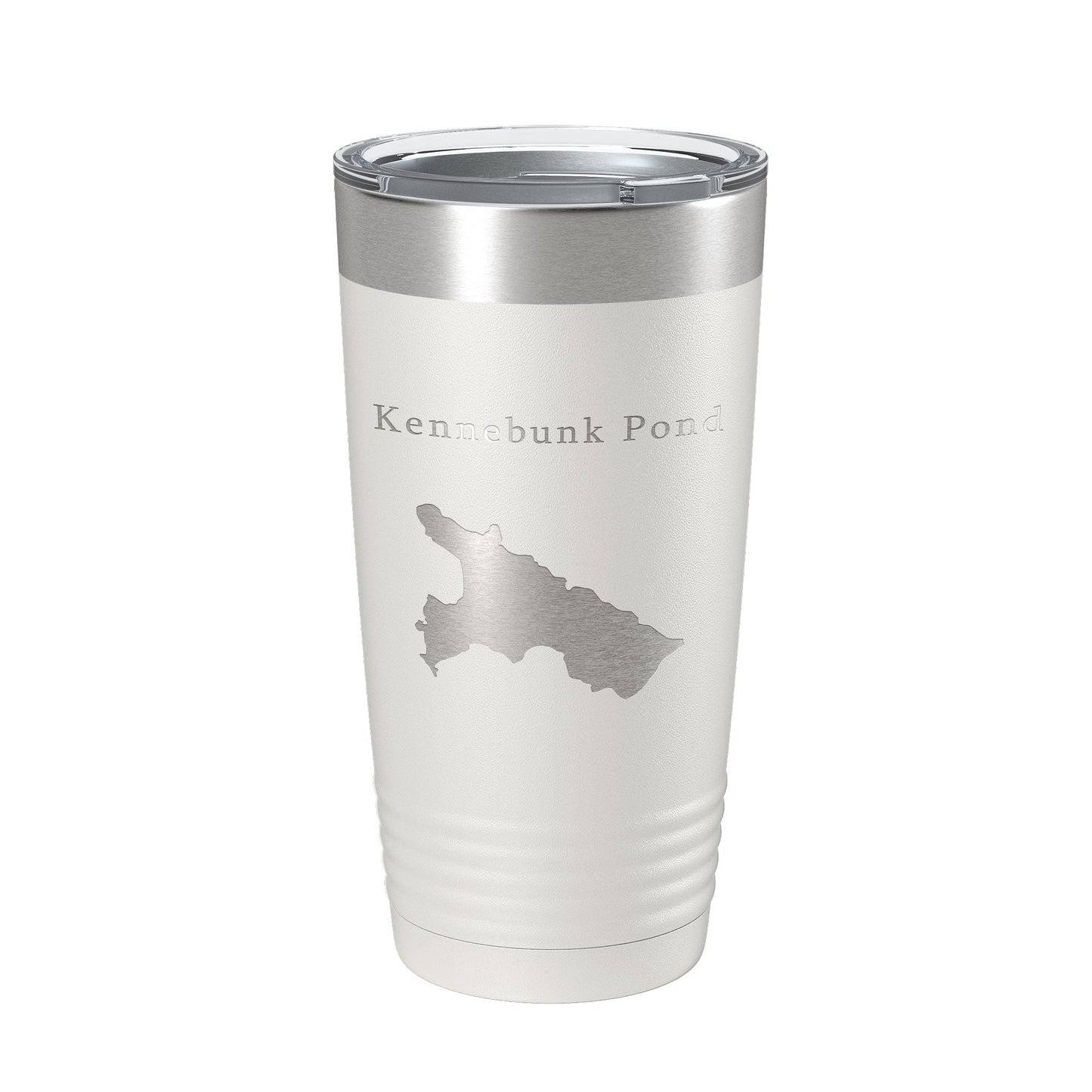 Kennebunk Pond Tumbler Lake Map Travel Mug Insulated Laser Engraved Coffee Cup Maine 20 oz-1
