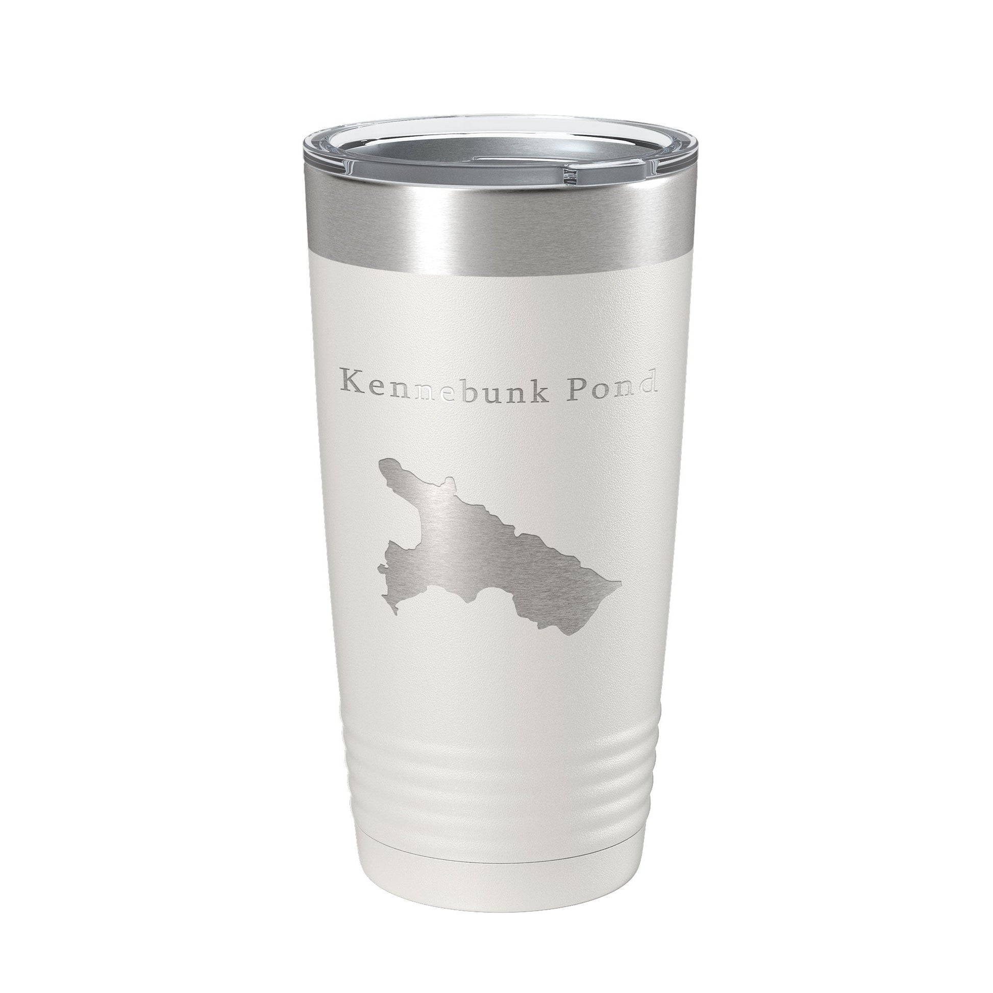 Kennebunk Pond Tumbler Lake Map Travel Mug Insulated Laser Engraved Coffee Cup Maine 20 oz-1