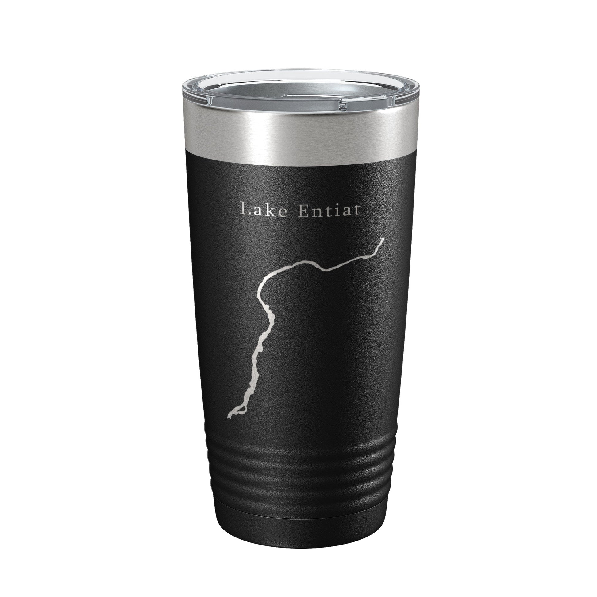 Lake Entiat Map Tumbler Travel Mug Insulated Laser Engraved Coffee Cup Washington 20 oz-0