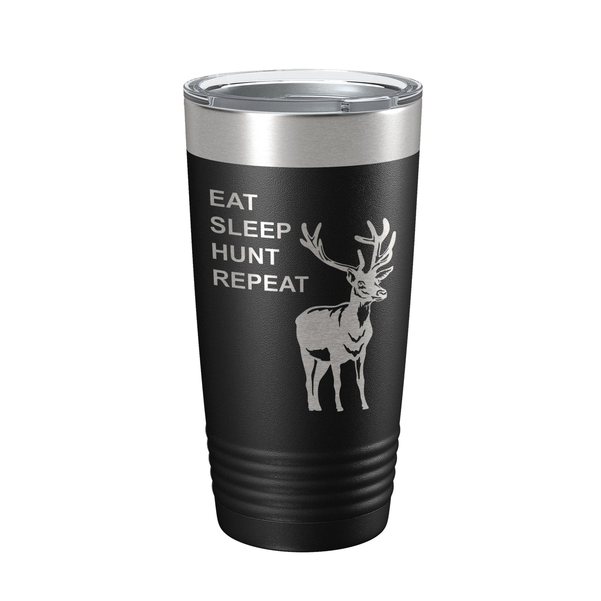 Deer Hunter Tumbler Eat Sleep Hunt Repeat Travel Mug Deer Hunting Insulated Laser Engraved Coffee Cup Gift 20 oz-5