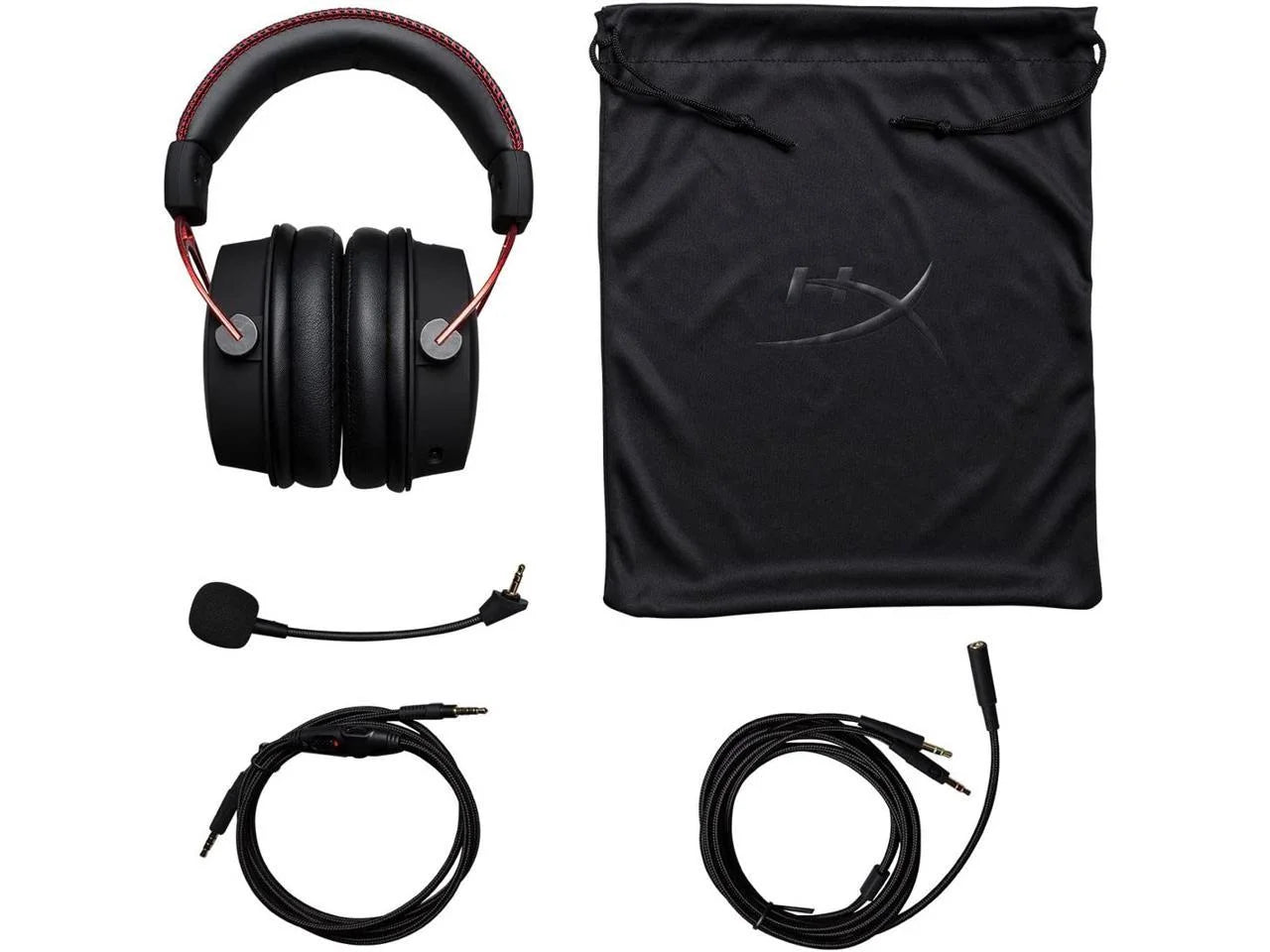 Cloud Alpha Wired Over-Ear Gaming Headset, Red