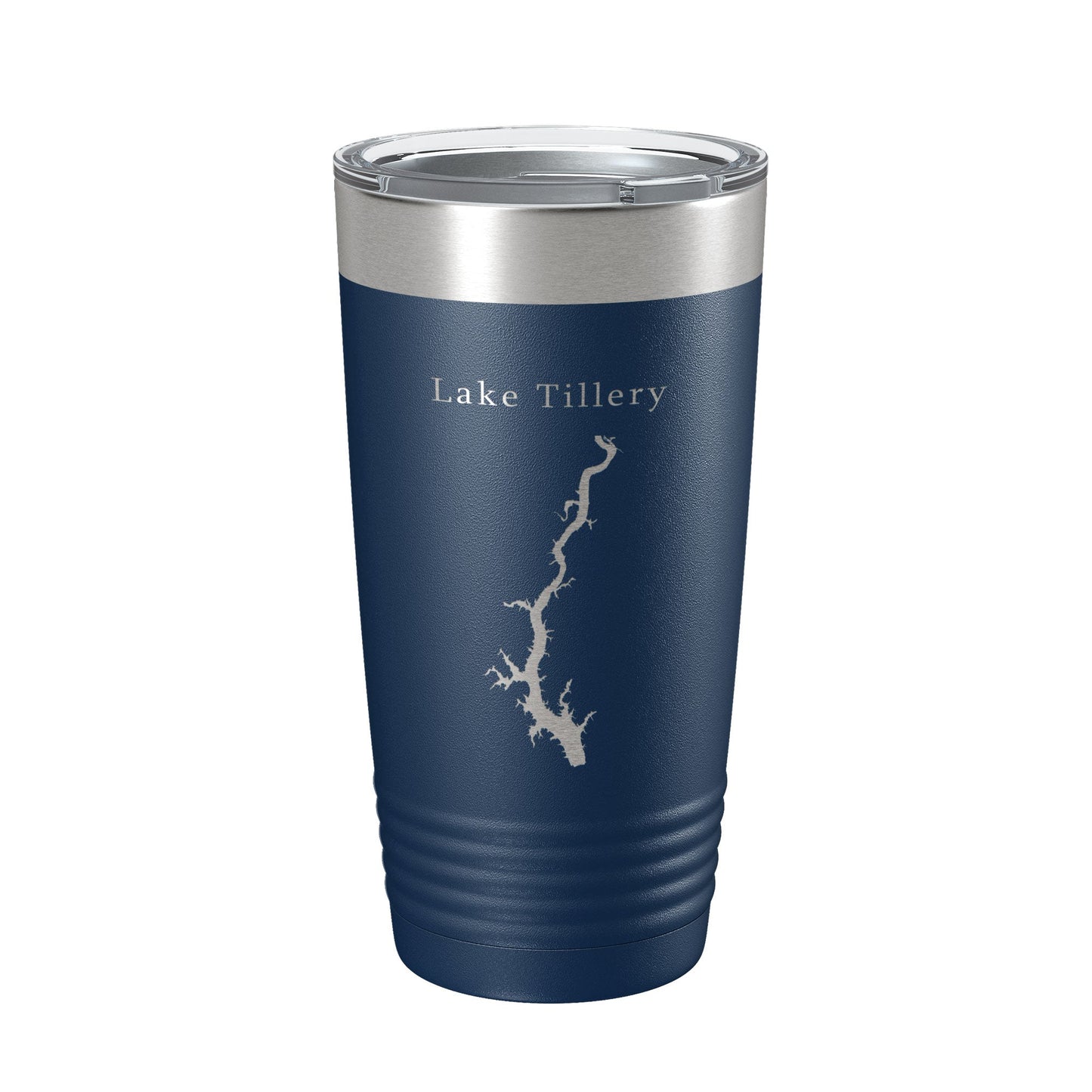 Lake Tillery Map Tumbler Travel Mug Insulated Laser Engraved Coffee Cup North Carolina 20 oz-2