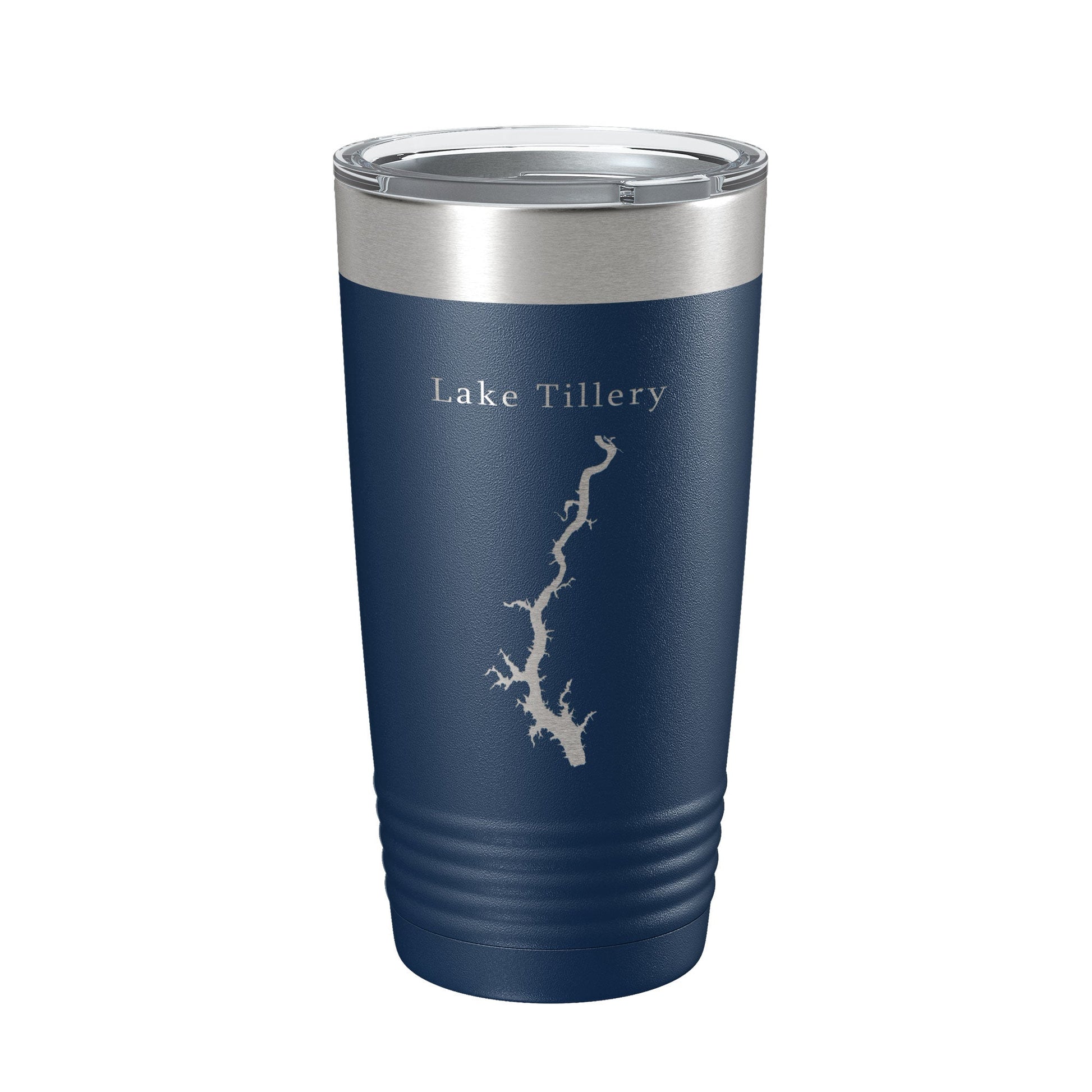 Lake Tillery Map Tumbler Travel Mug Insulated Laser Engraved Coffee Cup North Carolina 20 oz-2