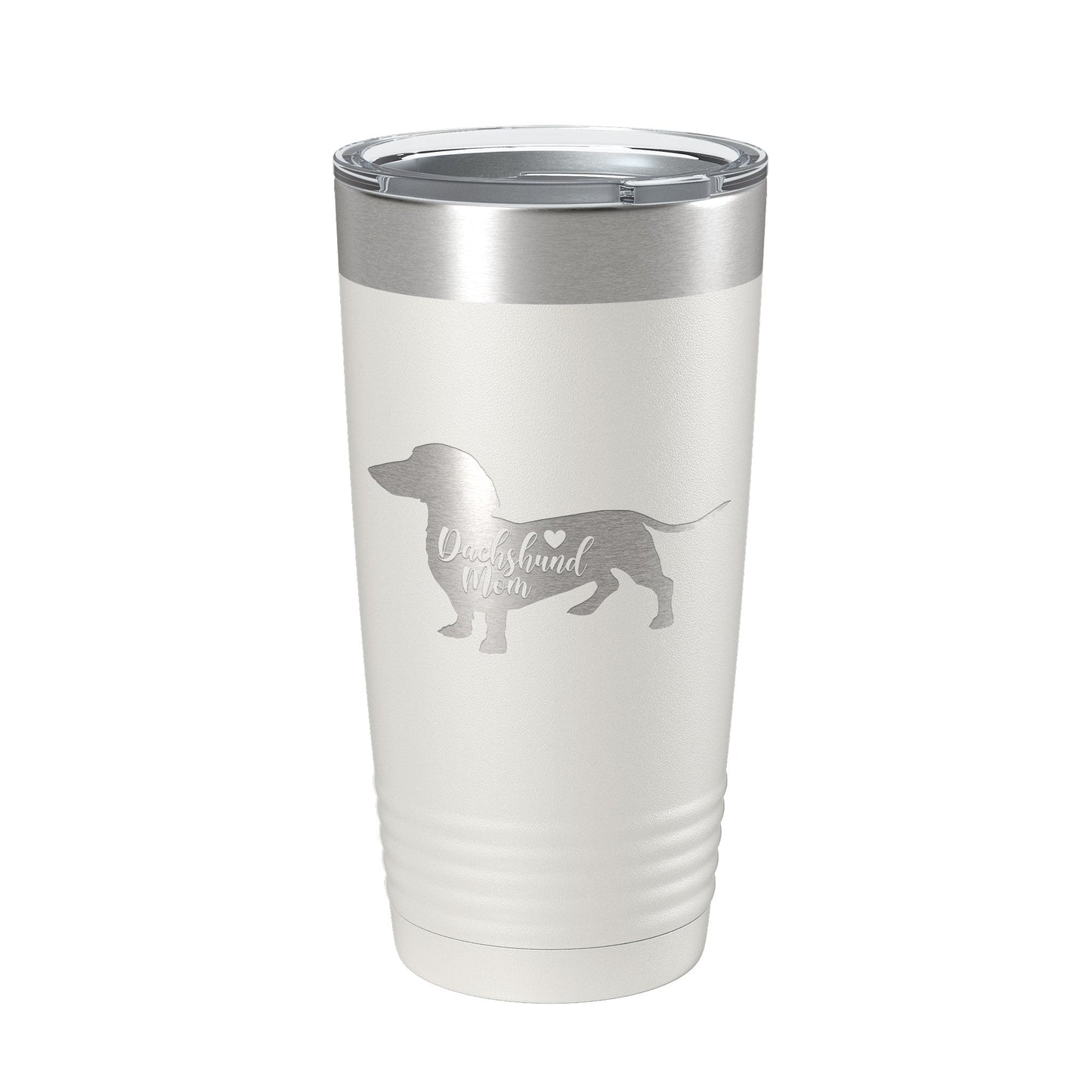 Dachshund Mom Tumbler Dog Travel Mug Gift Insulated Laser Engraved Coffee Cup 20 oz-1