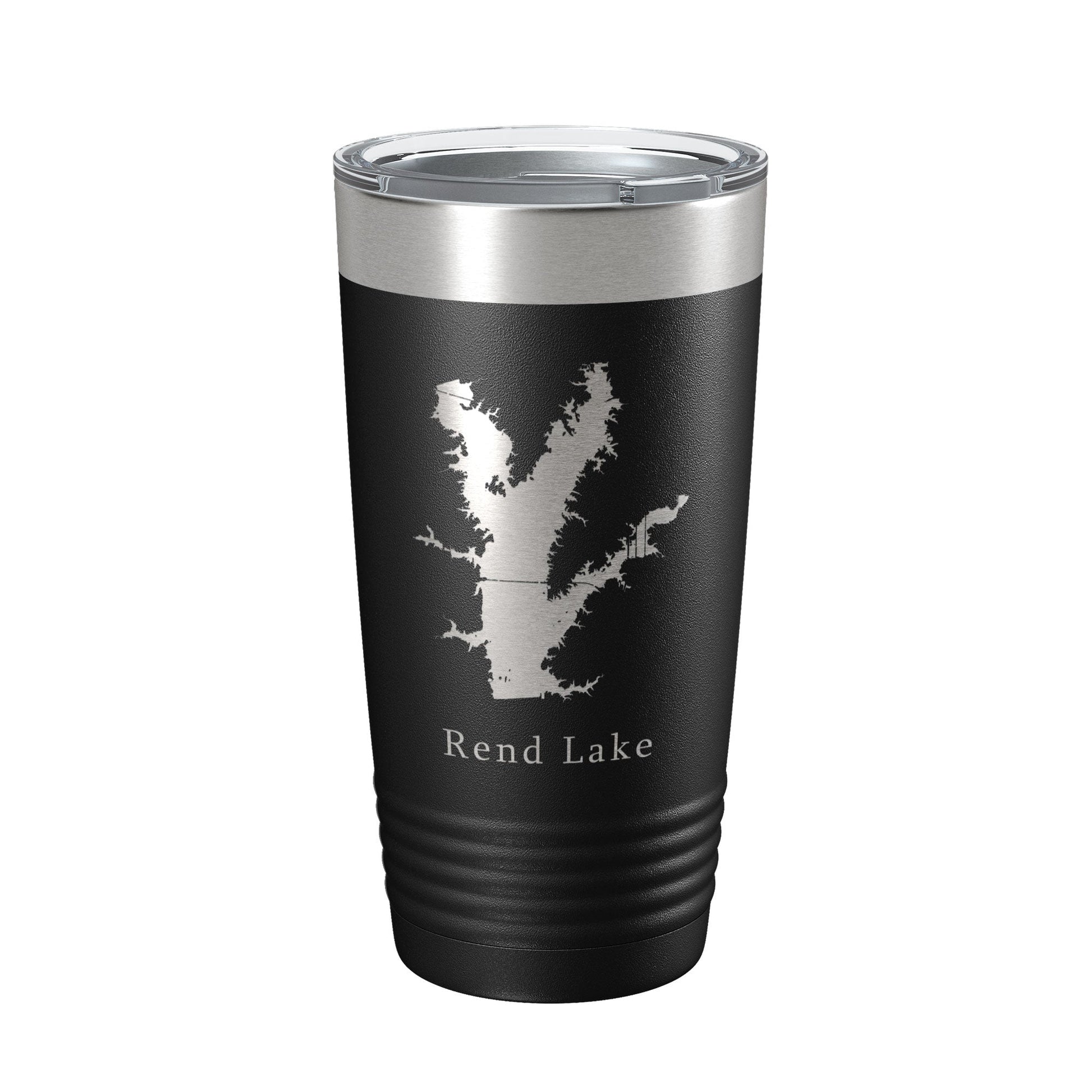 Rend Lake Map Tumbler Travel Mug Insulated Laser Engraved Coffee Cup Illinois 20 oz-0