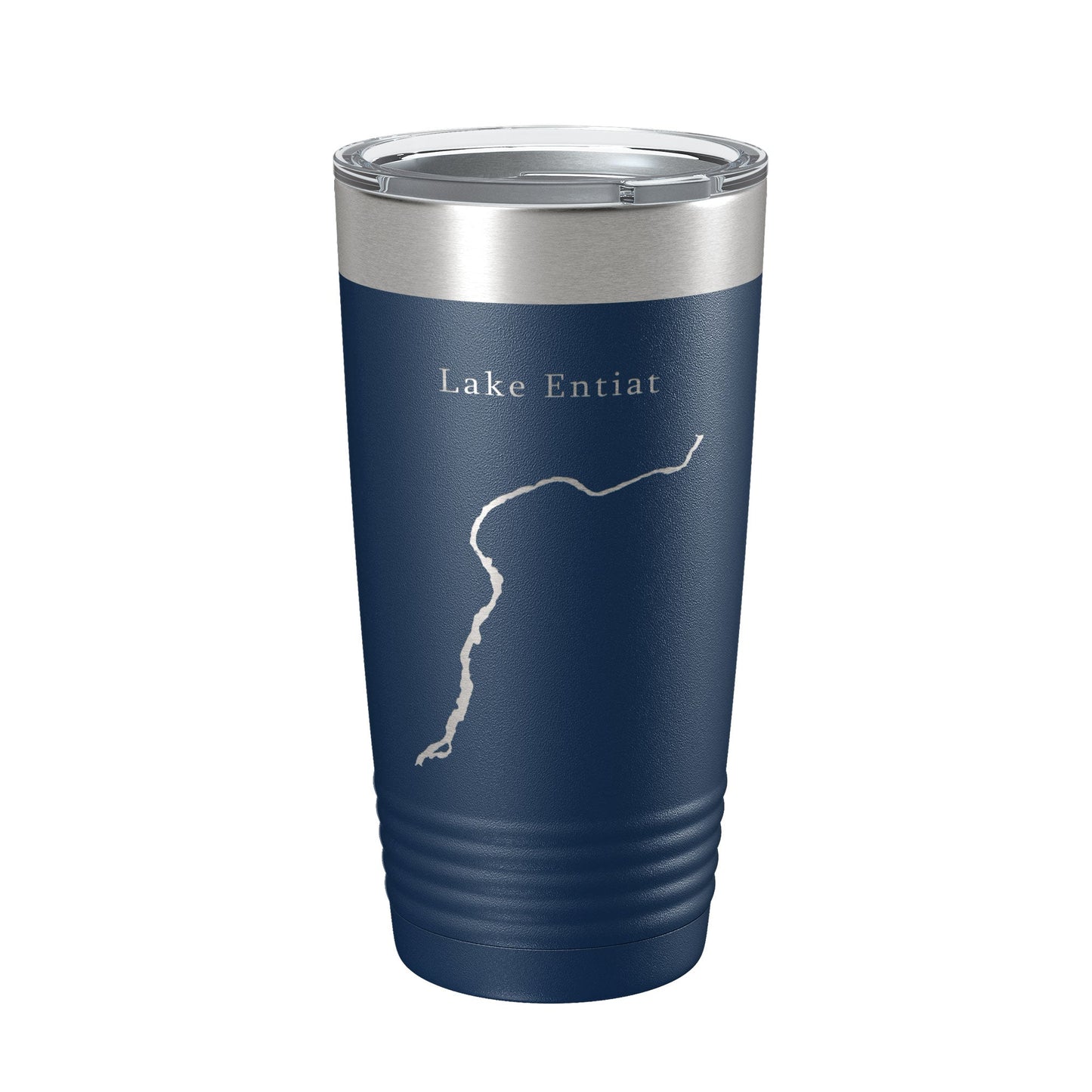 Lake Entiat Map Tumbler Travel Mug Insulated Laser Engraved Coffee Cup Washington 20 oz-2