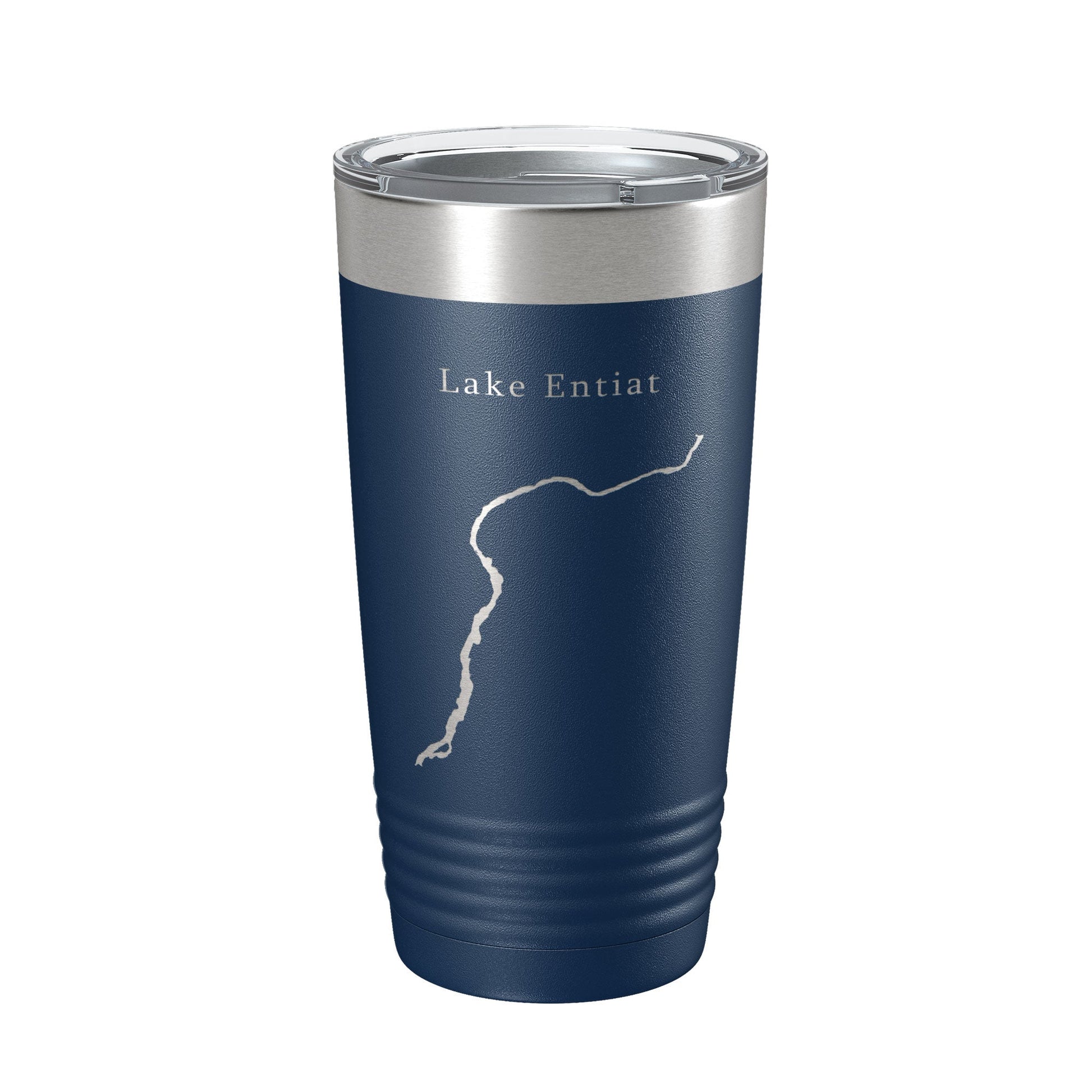 Lake Entiat Map Tumbler Travel Mug Insulated Laser Engraved Coffee Cup Washington 20 oz-2